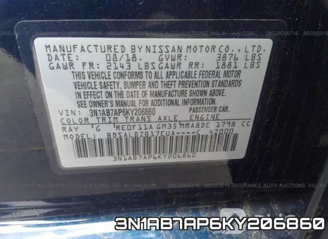 3N1AB7AP6KY206860 фото 10