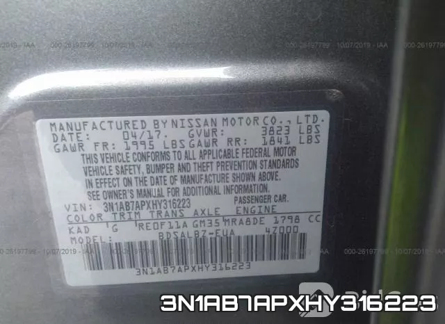 3N1AB7APXHY316223 фото 10