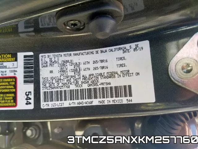 3TMCZ5ANXKM257760 фото 2