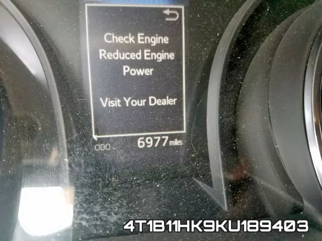 4T1B11HK9KU189403 фото 9