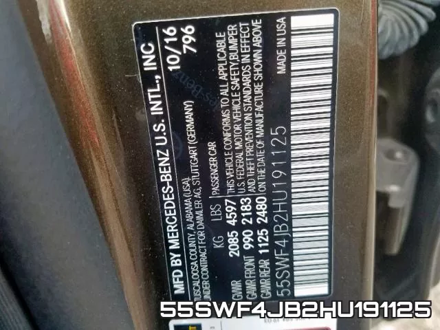 55SWF4JB2HU191125 фото 2