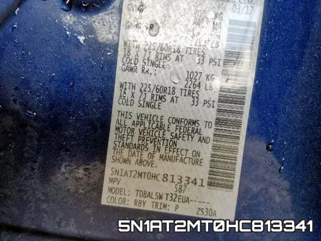 5N1AT2MT0HC813341 фото 2