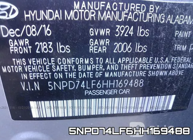 5NPD74LF6HH169488 фото 10