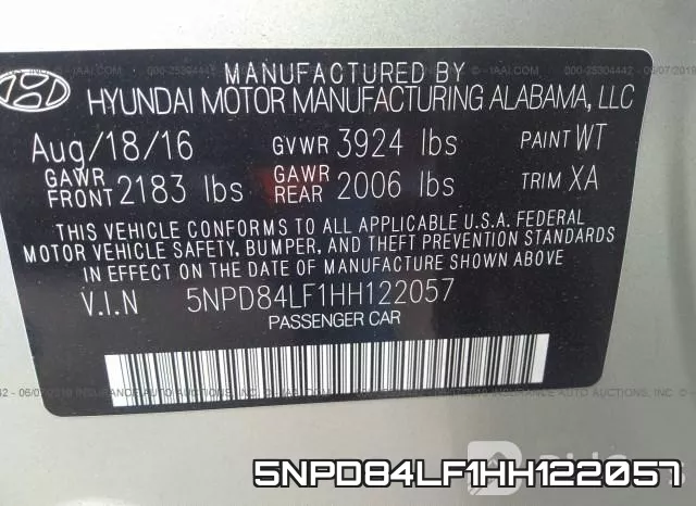 5NPD84LF1HH122057 фото 10