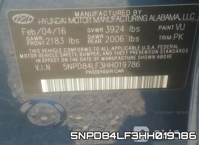 5NPD84LF3HH019786 фото 10