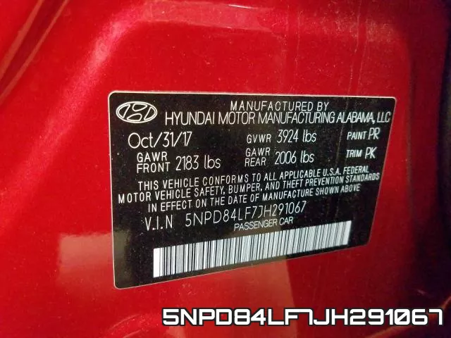 5NPD84LF7JH291067 фото 2
