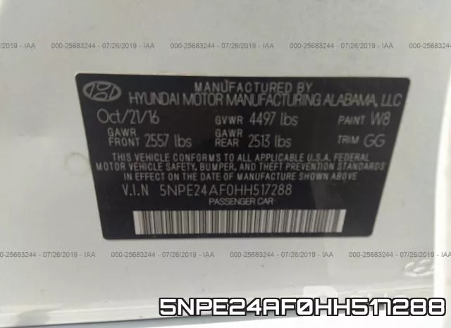 5NPE24AF0HH517288 фото 10