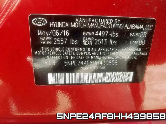 5NPE24AF8HH439858 фото 2