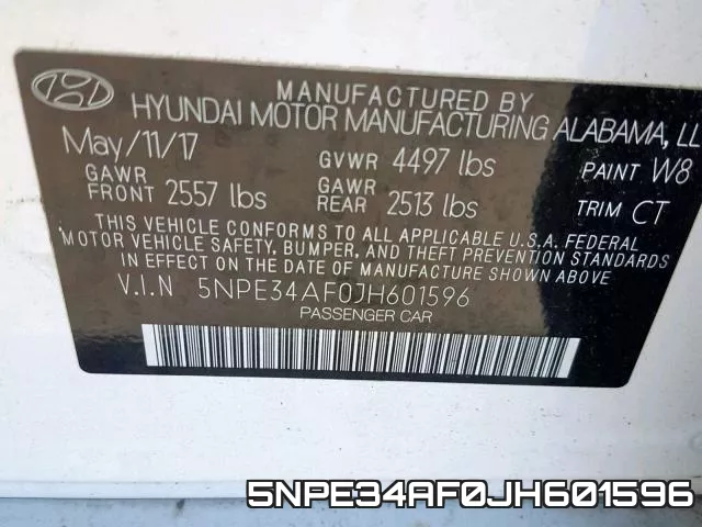 5NPE34AF0JH601596 фото 2