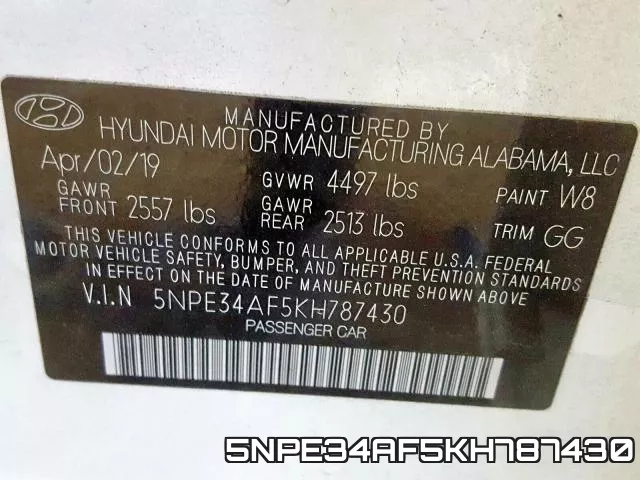 5NPE34AF5KH787430 фото 2