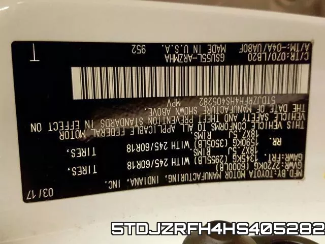 5TDJZRFH4HS405282 фото 2