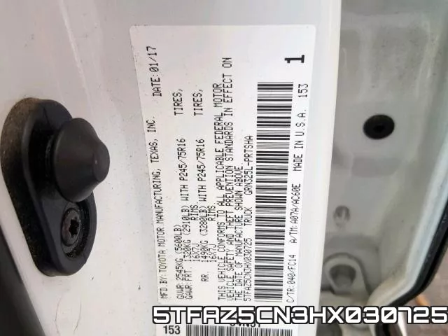 5TFAZ5CN3HX030725 фото 2