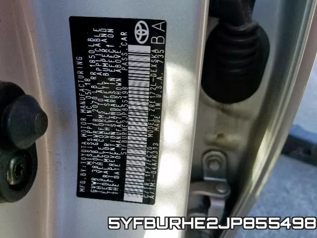 5YFBURHE2JP855498 фото 2