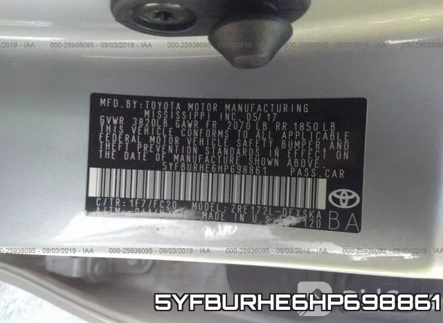 5YFBURHE6HP698861 фото 10