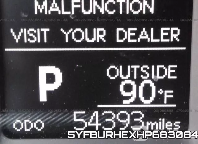 5YFBURHEXHP683084 фото 8