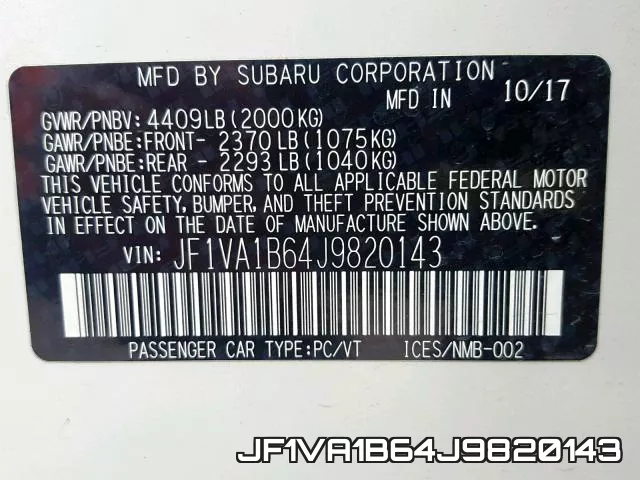 JF1VA1B64J9820143 фото 2