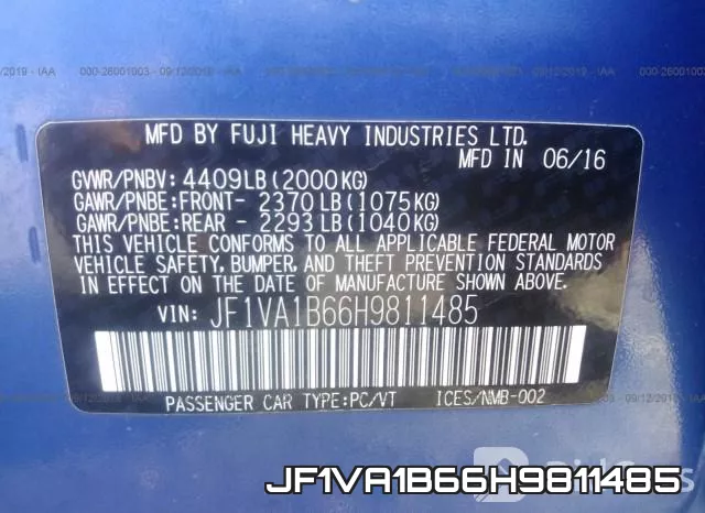 JF1VA1B66H9811485 фото 10