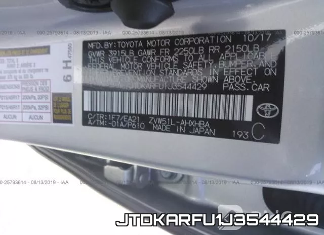 JTDKARFU1J3544429 фото 10