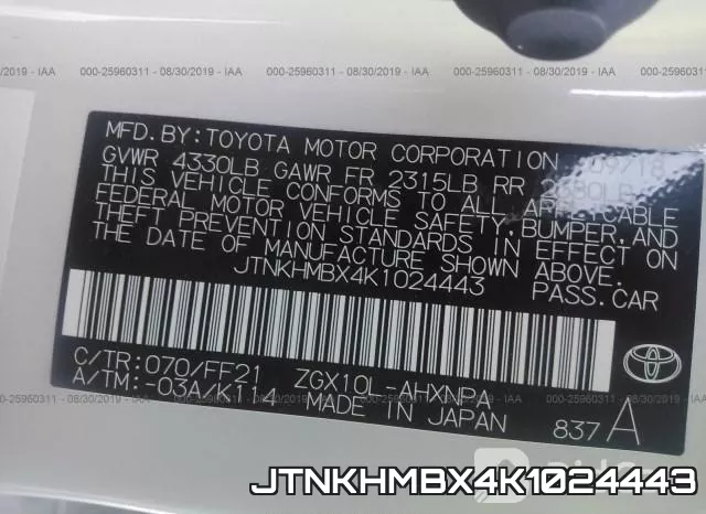 JTNKHMBX4K1024443 фото 10