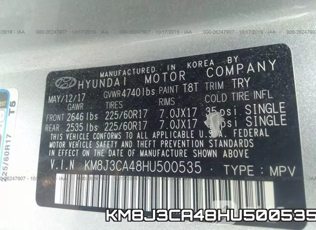 KM8J3CA48HU500535 фото 10