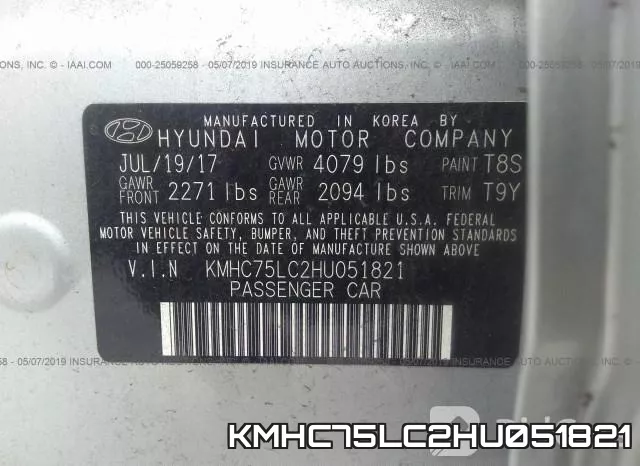 KMHC75LC2HU051821 фото 10