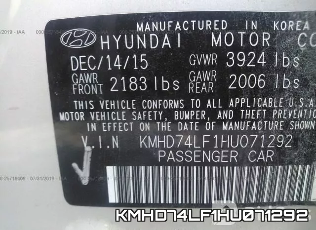 KMHD74LF1HU071292 фото 10