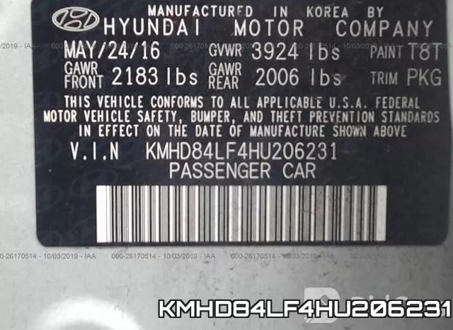 KMHD84LF4HU206231 фото 10