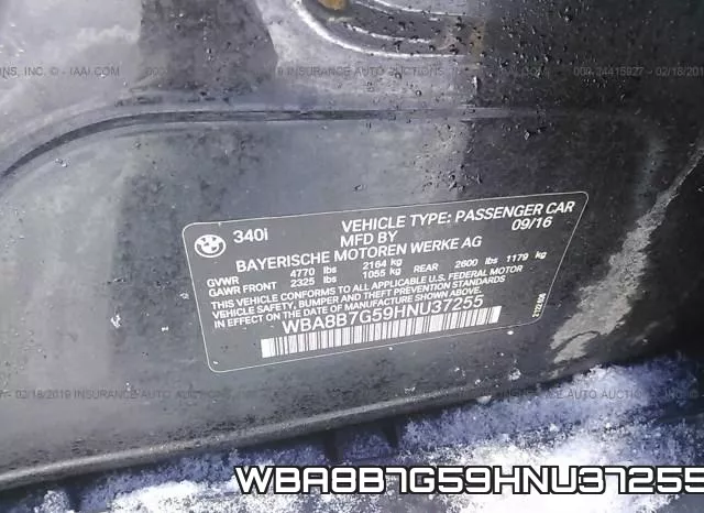 WBA8B7G59HNU37255 фото 10