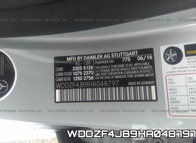 WDDZF4JB9HA048797 фото 10