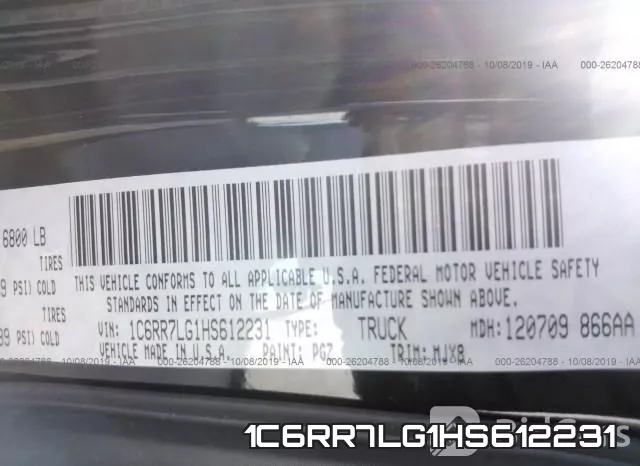 1C6RR7LG1HS612231 фото 10