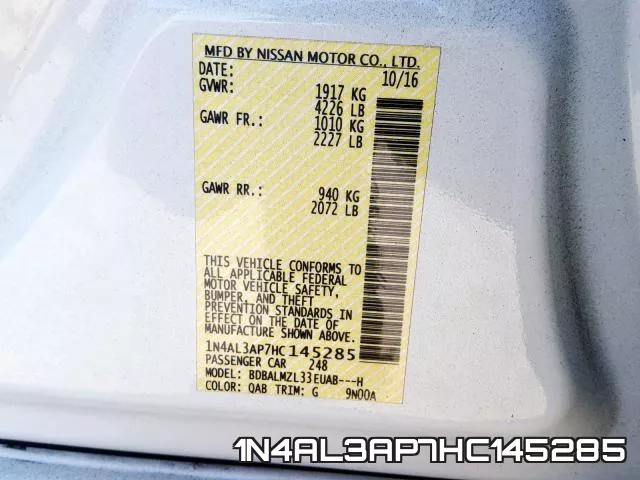 1N4AL3AP7HC145285 фото 2
