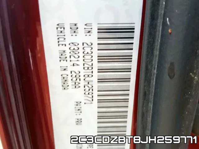 2C3CDZBT8JH259771 фото 2