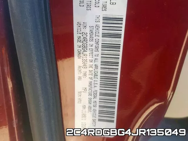 2C4RDGBG4JR135049 фото 2