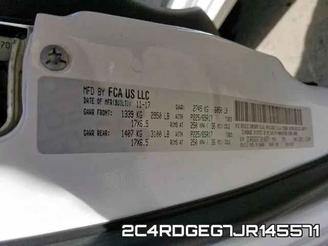 2C4RDGEG7JR145571 фото 2