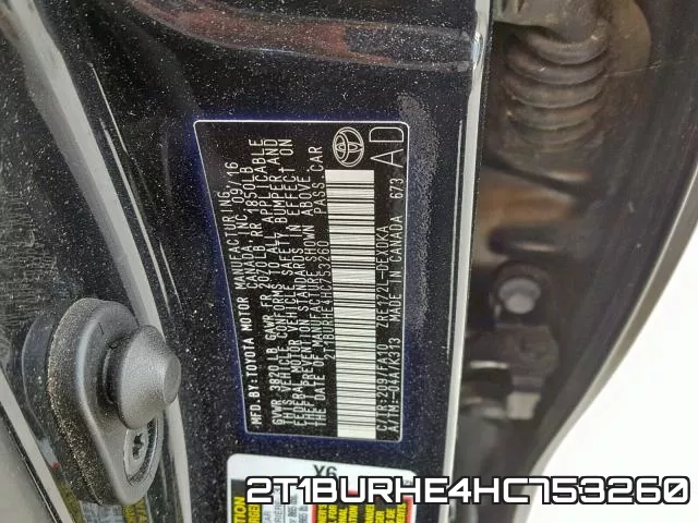2T1BURHE4HC753260 фото 2
