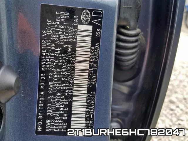 2T1BURHE6HC782047 фото 2