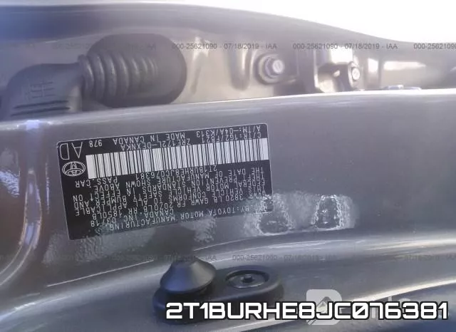 2T1BURHE8JC076381 фото 10