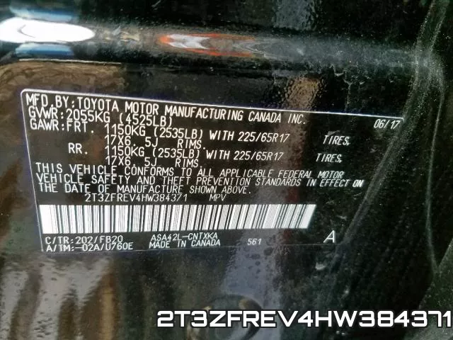 2T3ZFREV4HW384371 фото 2