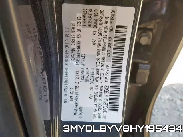 3MYDLBYV8HY195434 фото 2
