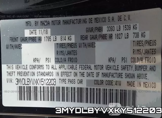 3MYDLBYVXKY512203 фото 10