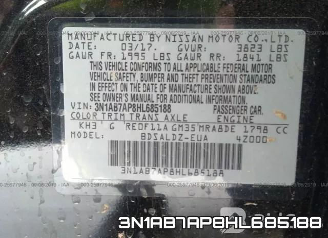 3N1AB7AP8HL685188 фото 9