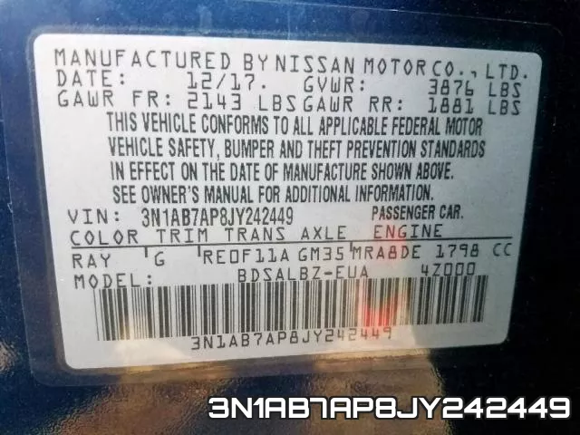 3N1AB7AP8JY242449 фото 2