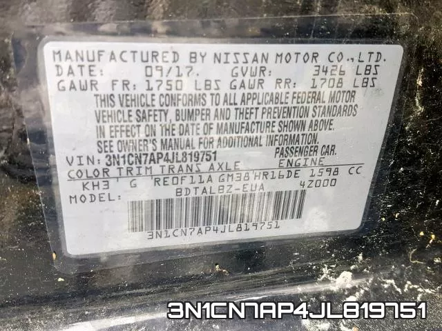 3N1CN7AP4JL819751 фото 2