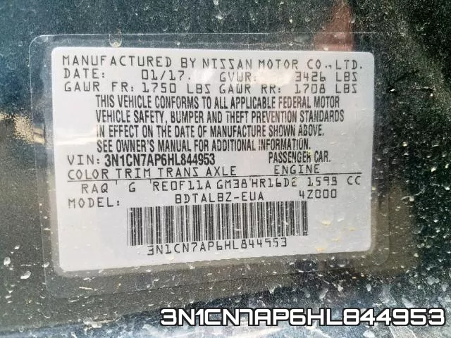 3N1CN7AP6HL844953 фото 2