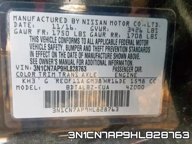 3N1CN7AP9HL828763 фото 2