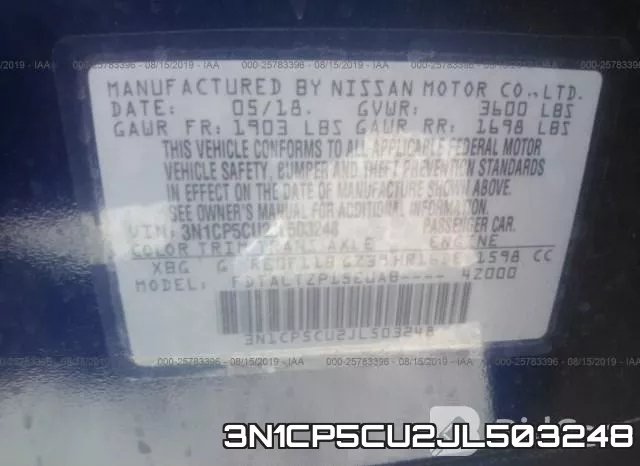 3N1CP5CU2JL503248 фото 10