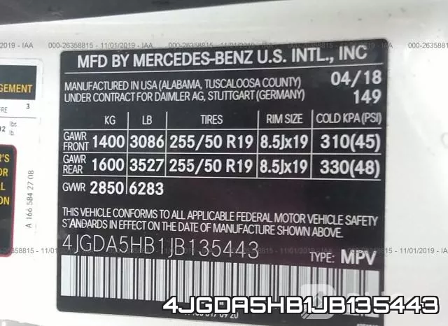 4JGDA5HB1JB135443 фото 10