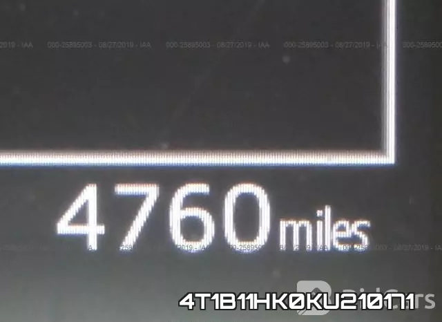 4T1B11HK0KU210171 фото 8