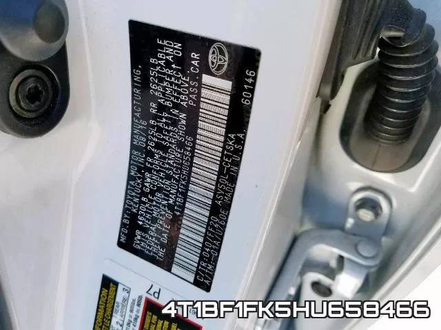 4T1BF1FK5HU658466 фото 2