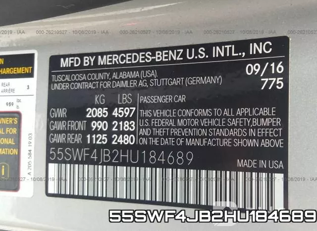 55SWF4JB2HU184689 фото 10